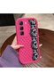 Infinix Hot 60 Pro Compatible Pink Red Silicone Case Shockproof Camera Protection Dotted Lace Pattern