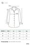 Women's Long Sleeve Buttoned Loose Shirt – 10744 Dark Blue - 3
