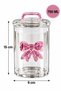 Pink Bowknot Jar Set of 3 Cute Kitchen Storage Jars Decorative Gift - 2