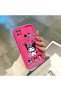 Redmi 10C Compatible Pink Red Silicone Case Shockproof Camera Protection Kuromi Bow Pattern - 4