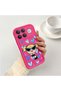 Poco F8 Ultra Compatible Pink Red Silicone Case Shockproof Camera Protection Heart Powerpuff Girls Patterned - 2