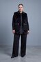 Plus Size Knitwear Collar Zippered Plush Vest Black 19299