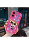 Vivo V60 Lite 4G/5G Compatible Pink Red Silicone Case Shockproof Camera Protection Heart Powerpuff Girls Patterned - 3