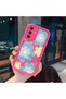 Samsung Galaxy A17/A26 Compatible Pink Red Silicone Case Shockproof Camera Protection Flower Pattern - 3