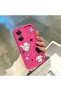 Realme Note 60 Compatible Pink Red Silicone Case Shockproof Camera Protection Cat and Star Pattern - 4