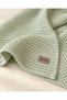 100% Cotton Baby Thick Waffle Blanket Water Green