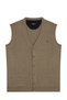 Men's Buttoned Mink Vest with Thessaloniki Knit Pockets Classic Pattern - 5550L - 2