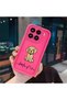 Mi 15 Compatible Pink Red Silicone Case Shockproof Camera Protection Heartbeat and Dog Pattern - 3