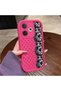 Oppo A5 Pro 4G/5G Compatible Pink Red Silicone Case Shockproof Camera Protection Dotted Lace Pattern
