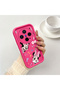 Vivo X300 Compatible Pink Red Silicone Case Shockproof Camera Protection Minnie and Bow Pattern - 2