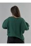 Oversize Green Women's Sweatshirt Coc3436 - 5