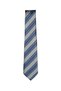 Grey White Striped Blue Tie – 8 cm Wide - 7