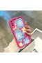 Samsung Galaxy A50/A50S/A30S Compatible Pink Red Silicone Case Shockproof Camera Protection Flower Pattern - 4