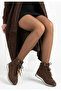 Badi premium coffee suede lace-up women's sports boots - 6