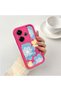Poco M6 4g Compatible Pink Red Silicone Case Shockproof Camera Protection Flower Pattern - 2