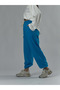 Adjustable leg regular blue women's jogger pants coc3489 - 2
