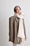 Classic Tasseled Wide Scarf - 3