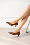 Charlotte Black Color Pointed Toe Women's Heeled Shoes (6cm) - 3