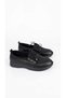 Daily Women's Black Lace-Up Anatomical Padded Sole Sneaker - 3
