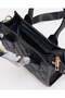 Girls Black Quilted Day Bag - 4