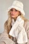 Hat and Scarf Black 2-Piece Set Plush Set - Hat Neck Warmer Premium Soft Winter - 3