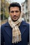 Men's Winter Scarf Woven Tassel Soft Textured Winter Scarf