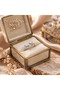 Brass Silver Color Tarnish Resistant Plated Zircon Stone Adjustable Steel Ring - 3