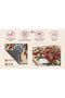 Eta Vintage Floral Vase Pattern Woven Base Decorative Carpet Eta4272 - 5