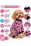 Small Breed Pink Leopard Fleece Dog Jumpsuit Dog Outfit (1-10kg)