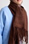Classic Tasseled Wide Scarf - 4