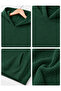Forest Green Basic 3 Thread Hooded Sweatshirt Oversize Winter 100% Cotton - 4