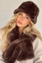Hat and Scarf Black 2-Piece Set Plush Set - Hat Neck Warmer Premium Soft Winter - 4