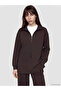 Esvab • Modern & Distinctive Stand Collar Loose Fit Women's Sweatshirt Tunic