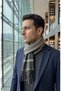Men's Winter Scarf Woven Tassel Soft Textured Winter Scarf - 8