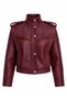 Design Padded Fabric Detail Brand Equivalent Premium Series Lined Pocket Snap Closure Thick Buckle Pininterest Leather Jacket Coat - 2