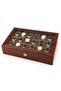 Watch Box 18-Piece Walnut Plain Patterned - 2