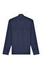 Men's Shirt Collar Navy Blue Sweat Micro Pattern Pocket Cuff Classic Pattern - 5431 - 6