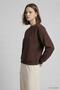 Bisiklet Yakalı Basic Oversize Sweatshirt 954 Kahve - 3