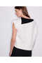 Asimetrik colorblock triko - 4