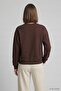 Bisiklet Yakalı Basic Oversize Sweatshirt 954 Kırmızı - 4