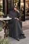 Women's Balloon Sleeve Lace Detailed Modal Tunic Skirt Hijab Double Set