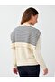 Off-White Shawl Scarf Detailed Round Neck Knitwear Sweater - 5