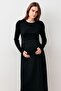 Long Sleeve Flexible Comfortable Viscose Maternity Nightgown - 3
