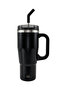 Wilson Black Stainless Steel 0.95 Liter Thermos with Straw - 2