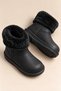 Children's Fur Boots Waterproof Non-Slip Sole Boys Girls Unisex Children's Rain Boots with Fur Inside Snow Boots