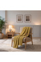 Striped Mink Double Fleece Blanket Mustard 200X220 cm - 4