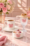 2-Person Porcelain Ribbon Cup Set - Porcelain Ribbon Turkish Delight Cup - Glass Cup - 2