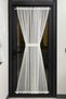 Briz Butterfly Tulle Curtain Door Window Curtain – Rods Included – 1X3 Dense Pleated Off-White Tulle Curtain