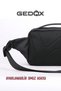 Black Orange Detailed Rfid Protected Waterproof 3 Compartment Men's Waist and Cross Chest Bag Gd - 5