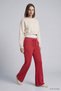 Wide Leg Sweatpants with Elastic Waist 9218m Red - 3